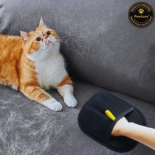 PawLuxe™ - Luva Removedora de Pelos Profissional