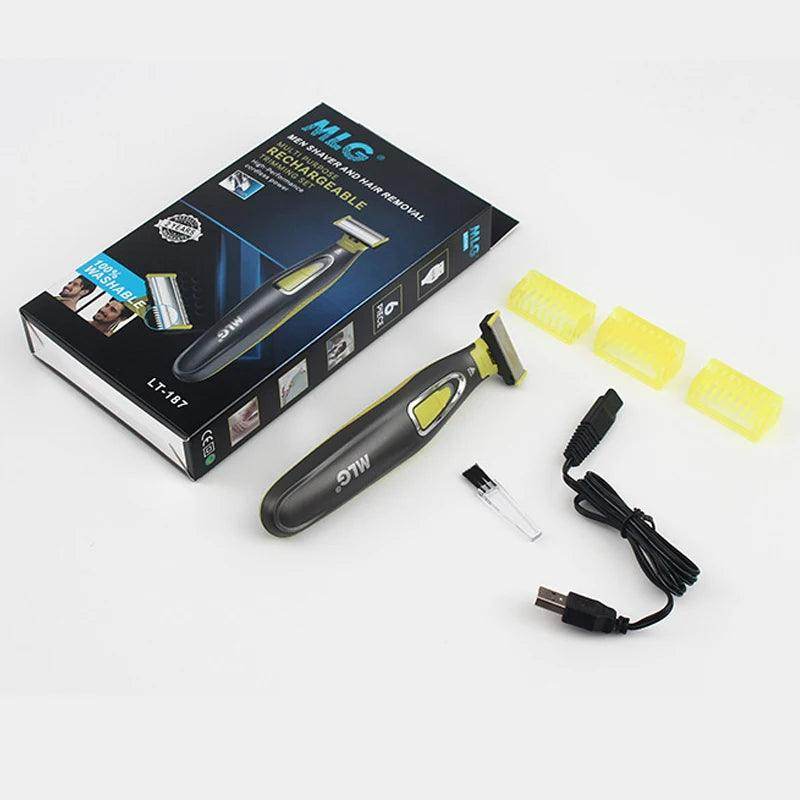 Barbeador Elétrico MLG - 5 em 1 Rosto e Corpo - Valor Digital