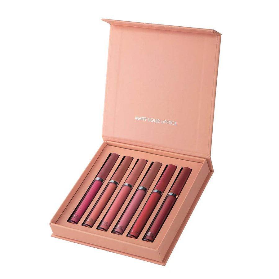 Batom Matte Perfection – Kit com 6 Cores de Batons Líquidos - Valor Digital
