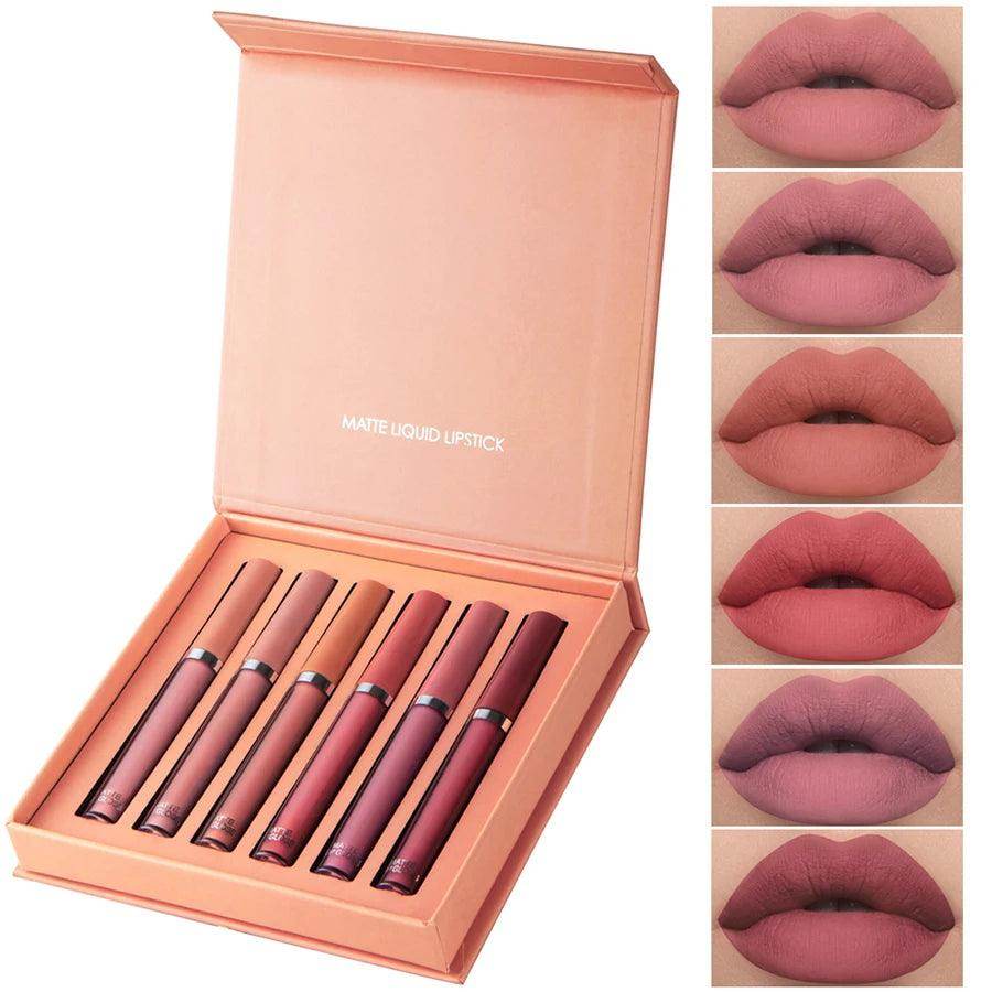 Batom Matte Perfection – Kit com 6 Cores de Batons Líquidos - Valor Digital