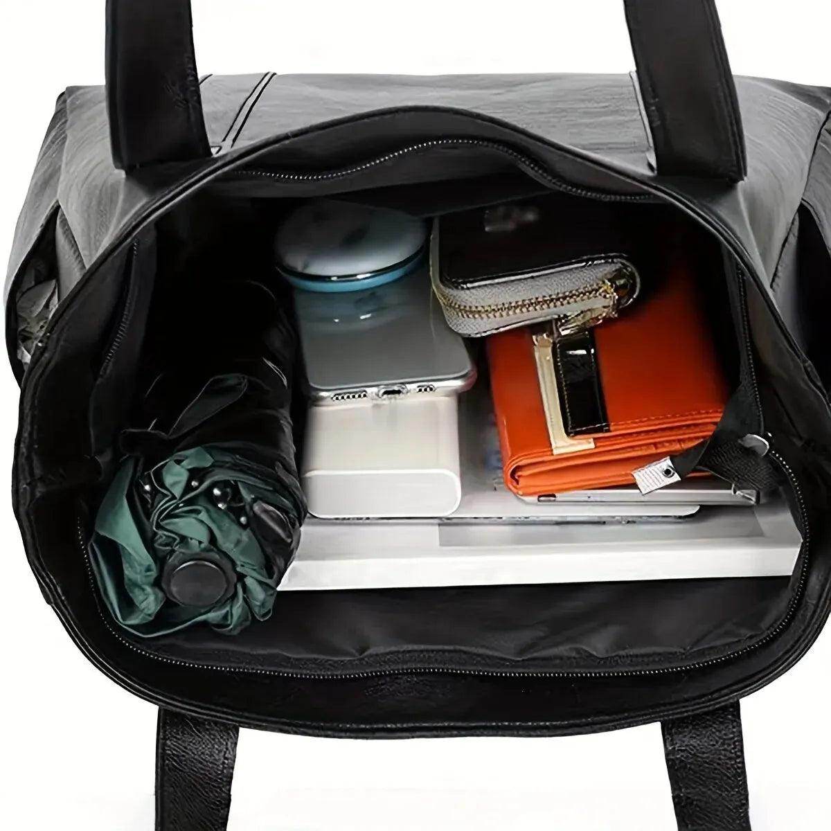 Bolsa Tote Vintage de Grande Capacidade - Valor Digital