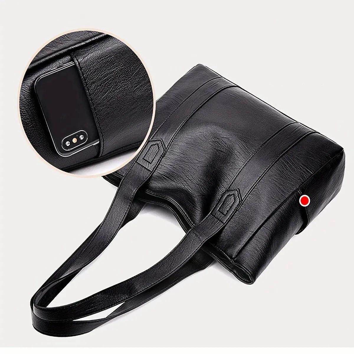 Bolsa Tote Vintage de Grande Capacidade - Valor Digital