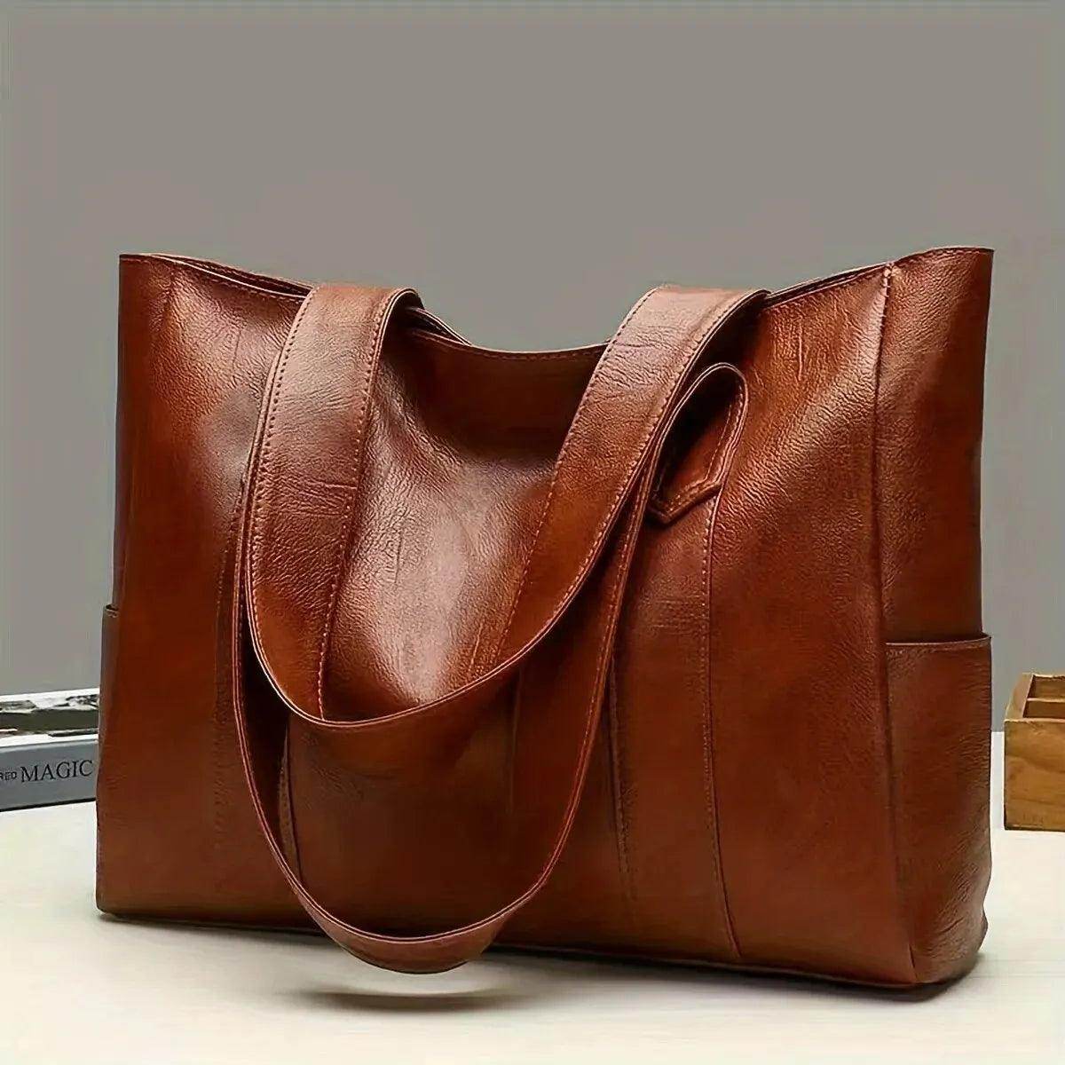 Bolsa Tote Vintage de Grande Capacidade - Valor Digital