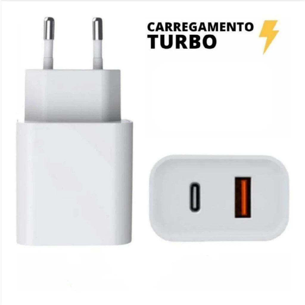 Cabeça do Carregador - Turbo 2 em 1 - Valor Digital