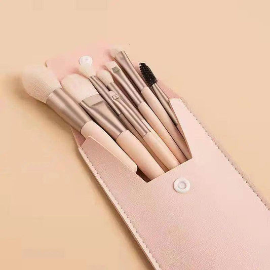 Conjunto de Pincéis de Maquiagem Profissional - 8 Peças - Valor Digital