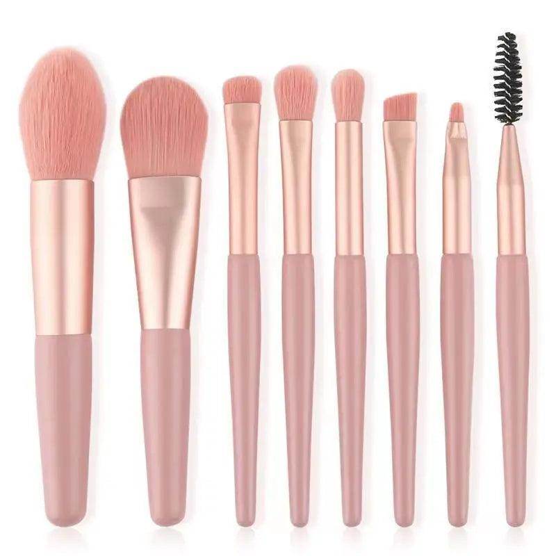 Conjunto de Pincéis de Maquiagem Profissional - 8 Peças - Valor Digital