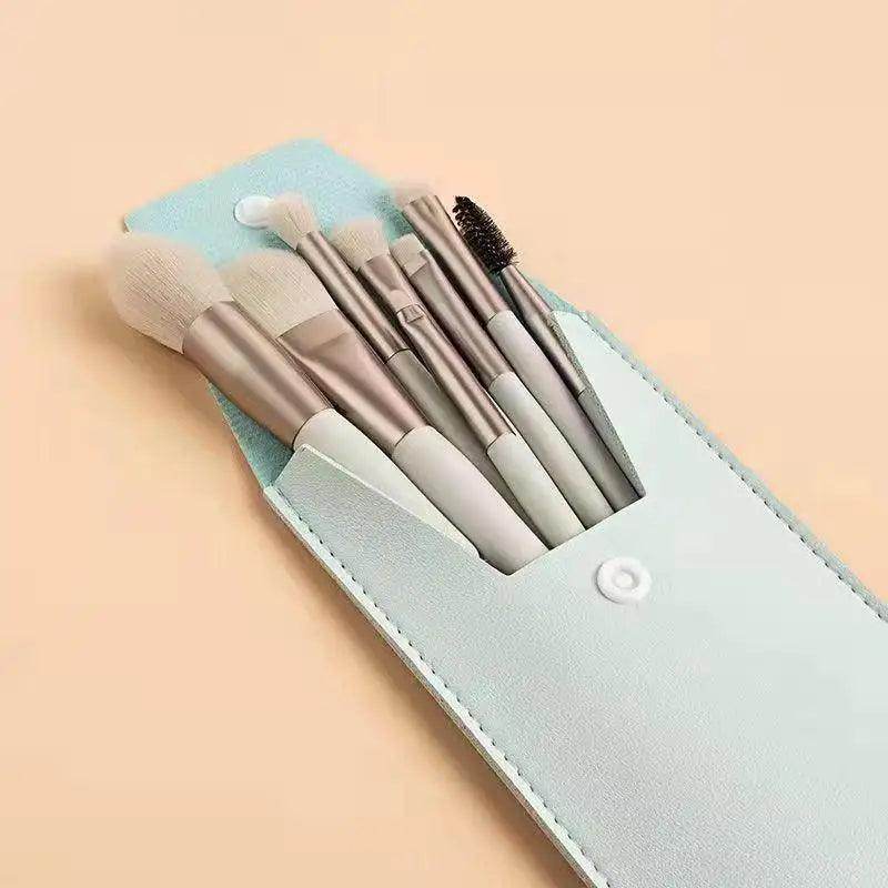 Conjunto de Pincéis de Maquiagem Profissional - 8 Peças - Valor Digital