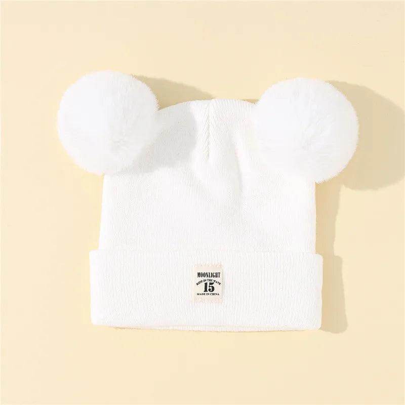 Gorro Infantil de Tricô com Pom - Pom - Valor Digital