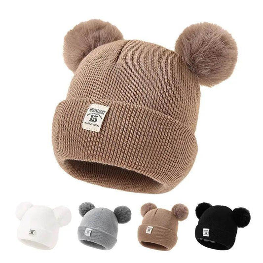 Gorro Infantil de Tricô com Pom - Pom - Valor Digital
