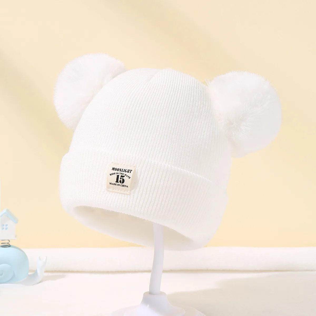 Gorro Infantil de Tricô com Pom - Pom - Valor Digital