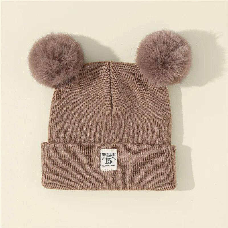 Gorro Infantil de Tricô com Pom - Pom - Valor Digital