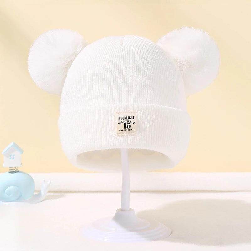 Gorro Infantil de Tricô com Pom - Pom - Valor Digital