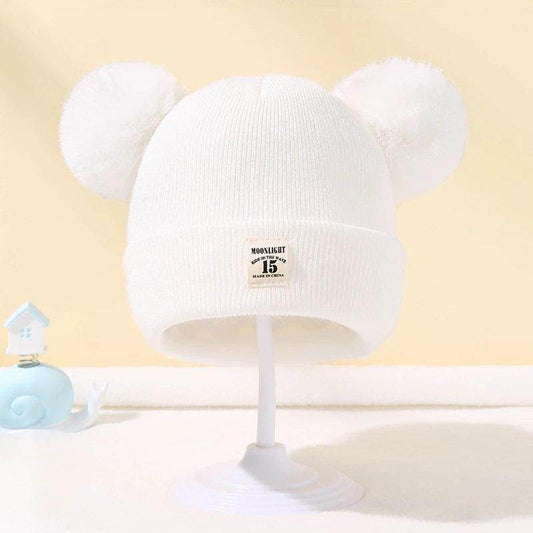 Gorro Infantil de Tricô com Pom - Pom - Valor Digital