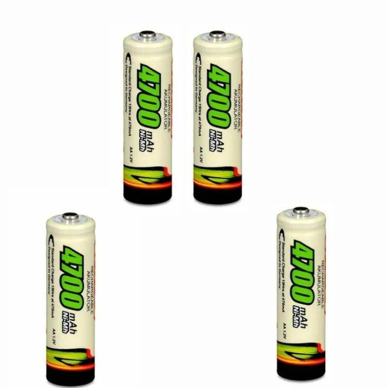 kit - 4 pilhas AA 4700mAh recarregáveis - Valor Digital
