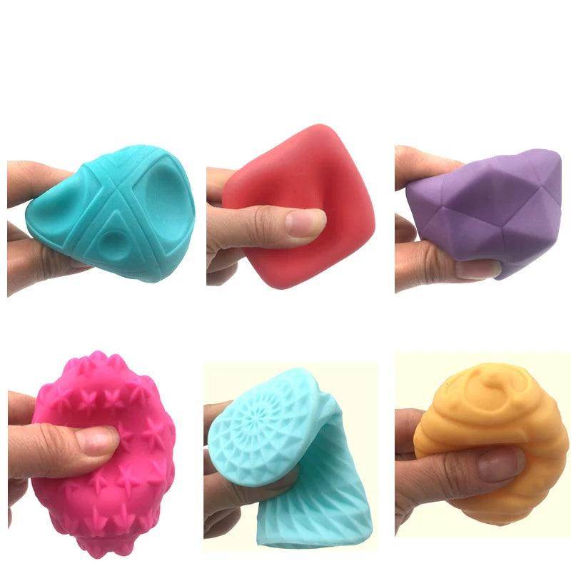 Kit de 6 Bolas Sensoriais para bebês - Valor Digital
