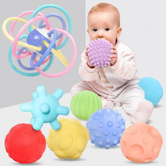 Kit de 6 Bolas Sensoriais para bebês - Valor Digital
