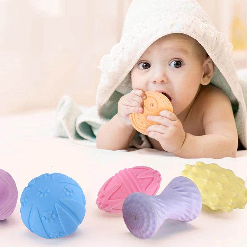 Kit de 6 Bolas Sensoriais para bebês - Valor Digital