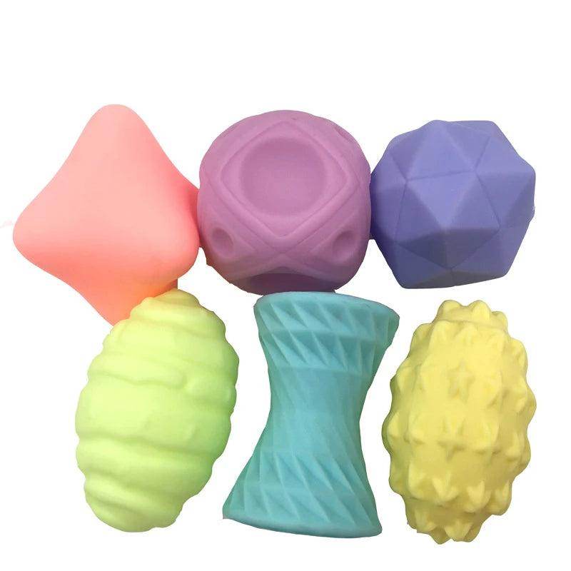Kit de 6 Bolas Sensoriais para bebês - Valor Digital