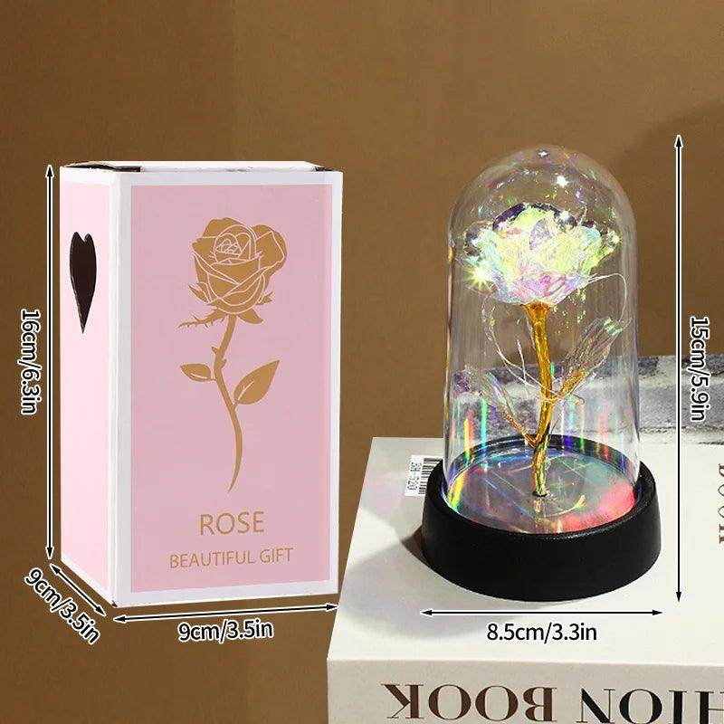 Rosa Eterna com Luz LED - Valor Digital