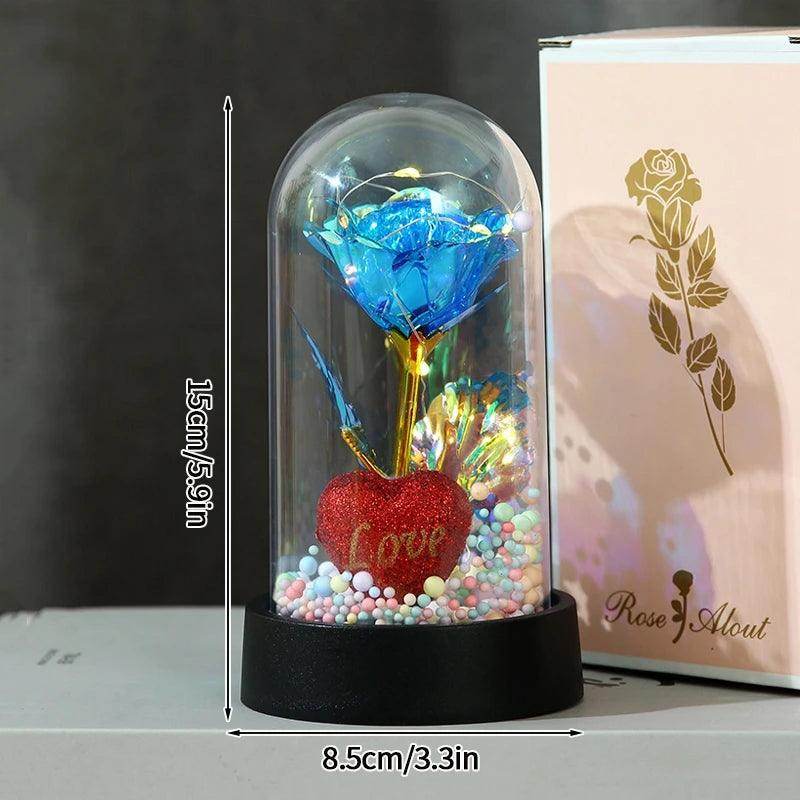 Rosa Eterna com Luz LED - Valor Digital
