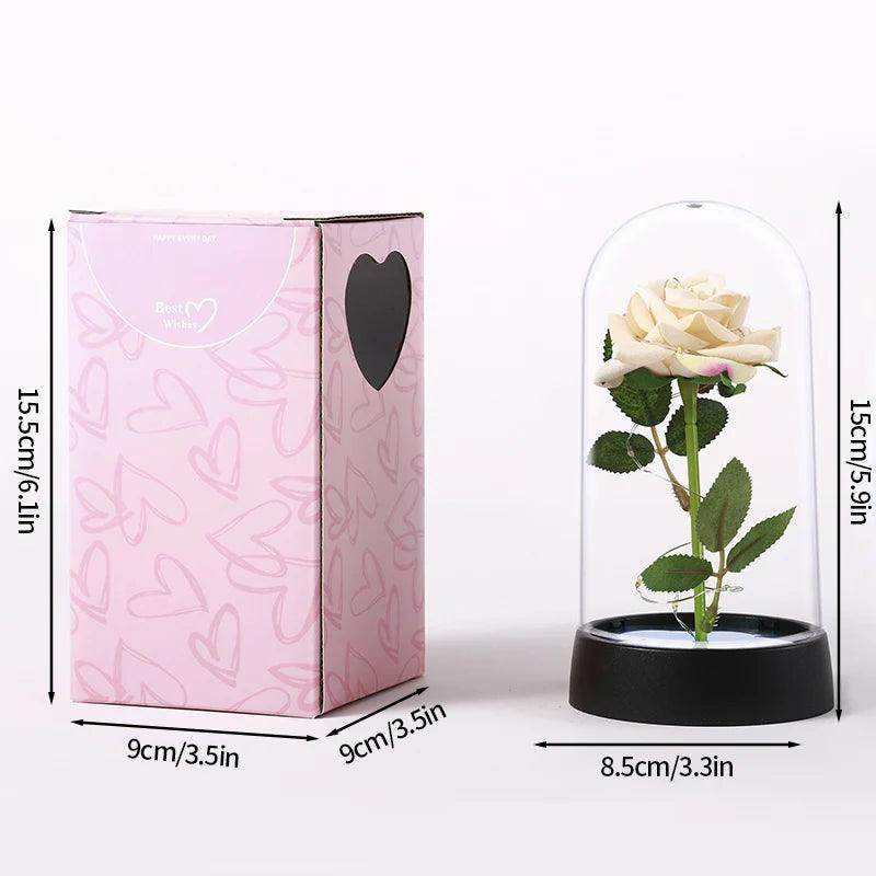 Rosa Eterna com Luz LED - Valor Digital