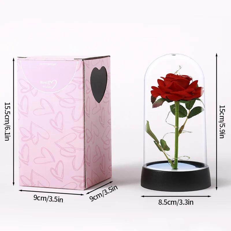 Rosa Eterna com Luz LED - Valor Digital
