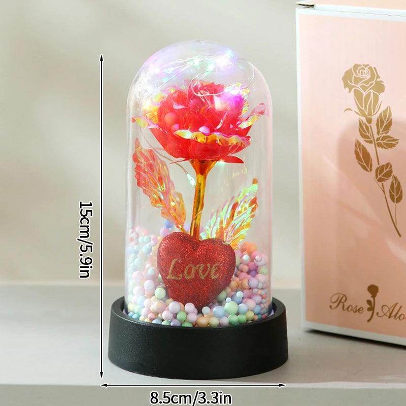 Rosa Eterna com Luz LED - Valor Digital