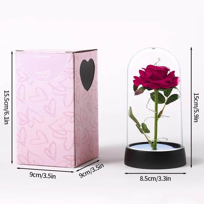 Rosa Eterna com Luz LED - Valor Digital