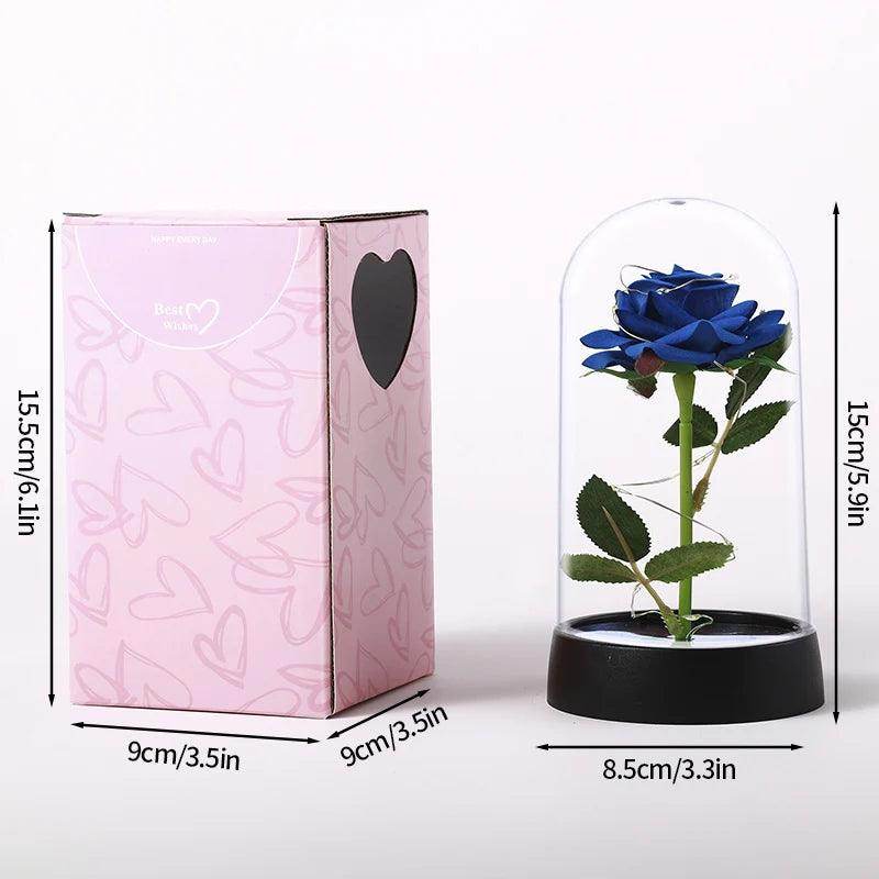 Rosa Eterna com Luz LED - Valor Digital