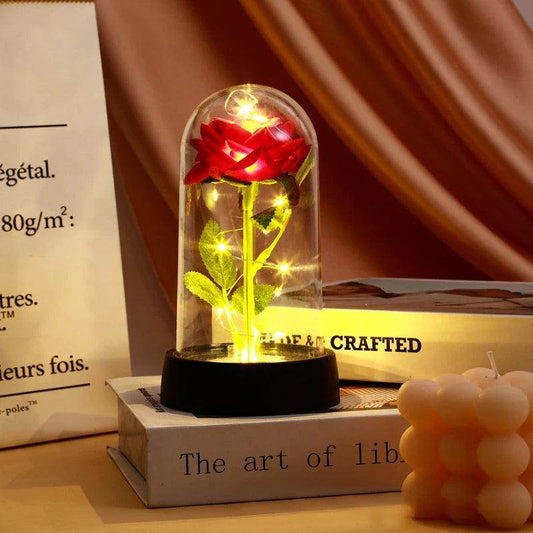 Rosa Eterna com Luz LED - Valor Digital