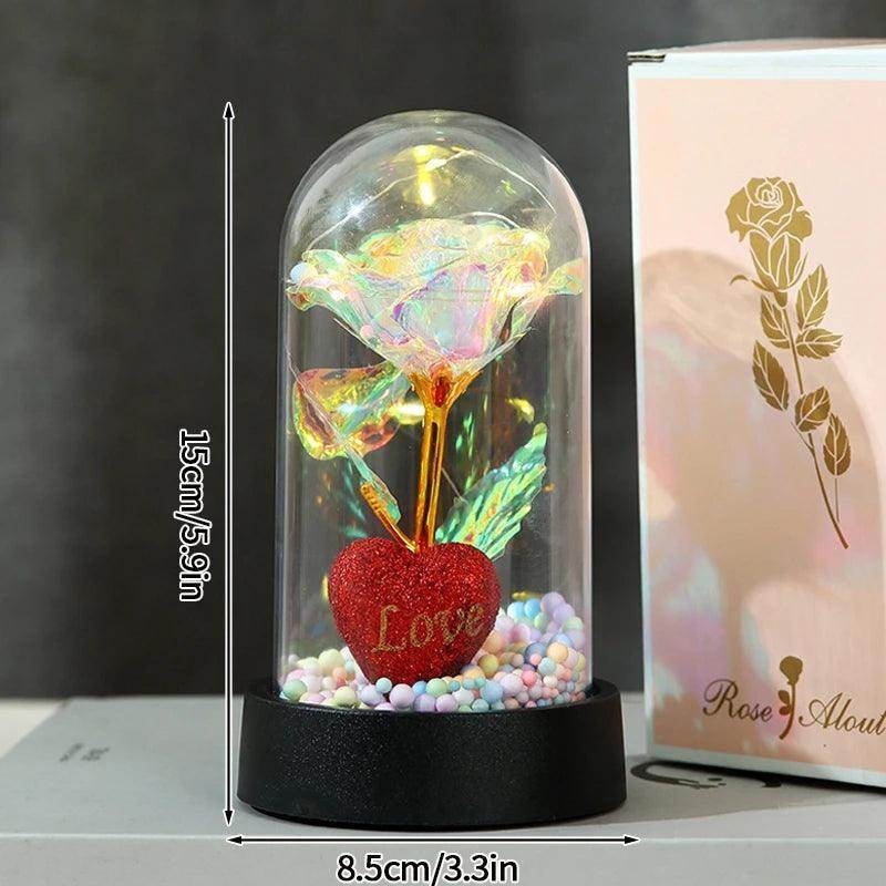 Rosa Eterna com Luz LED - Valor Digital