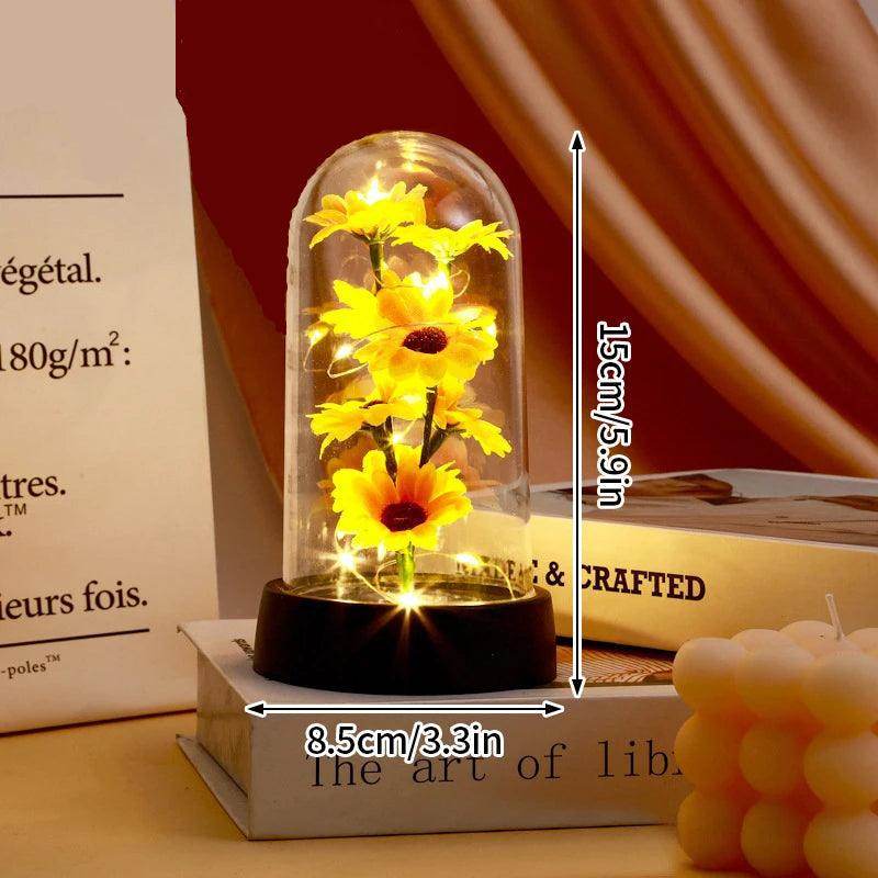 Rosa Eterna com Luz LED - Valor Digital