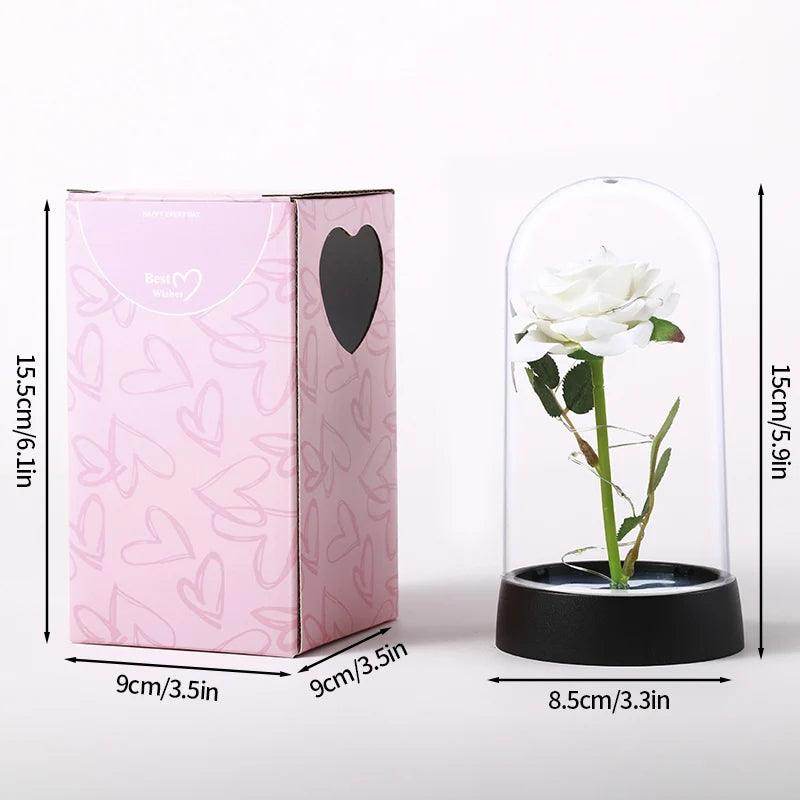 Rosa Eterna com Luz LED - Valor Digital