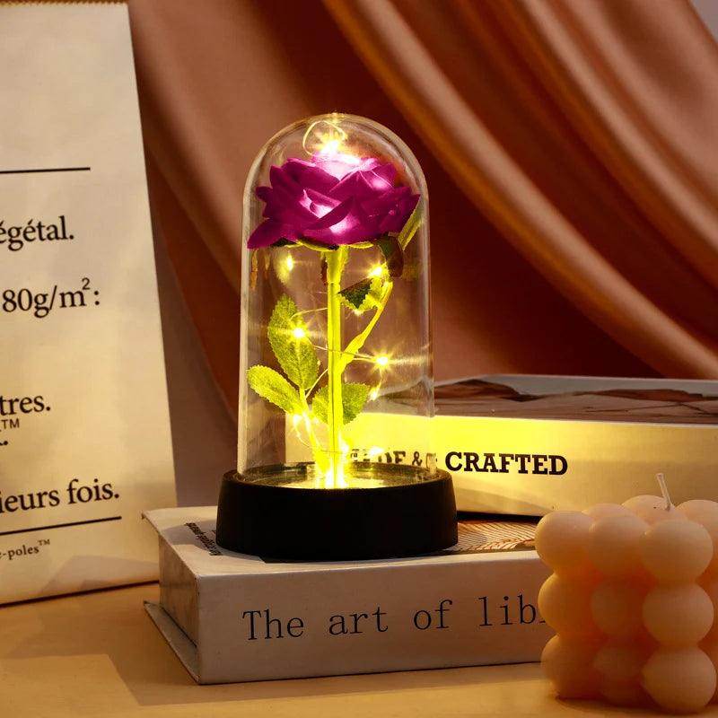 Rosa Eterna com Luz LED - Valor Digital