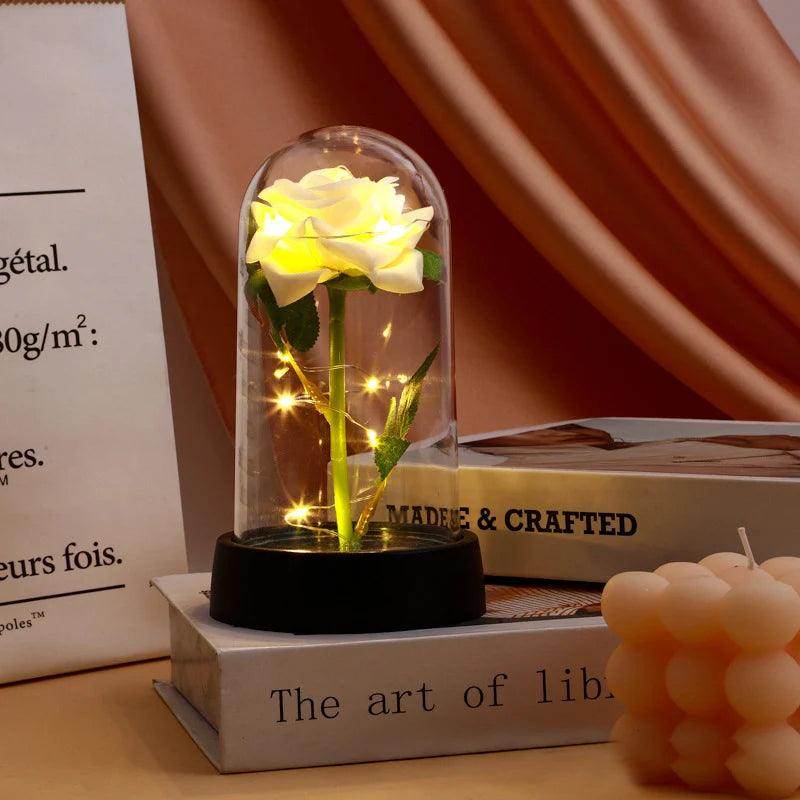 Rosa Eterna com Luz LED - Valor Digital