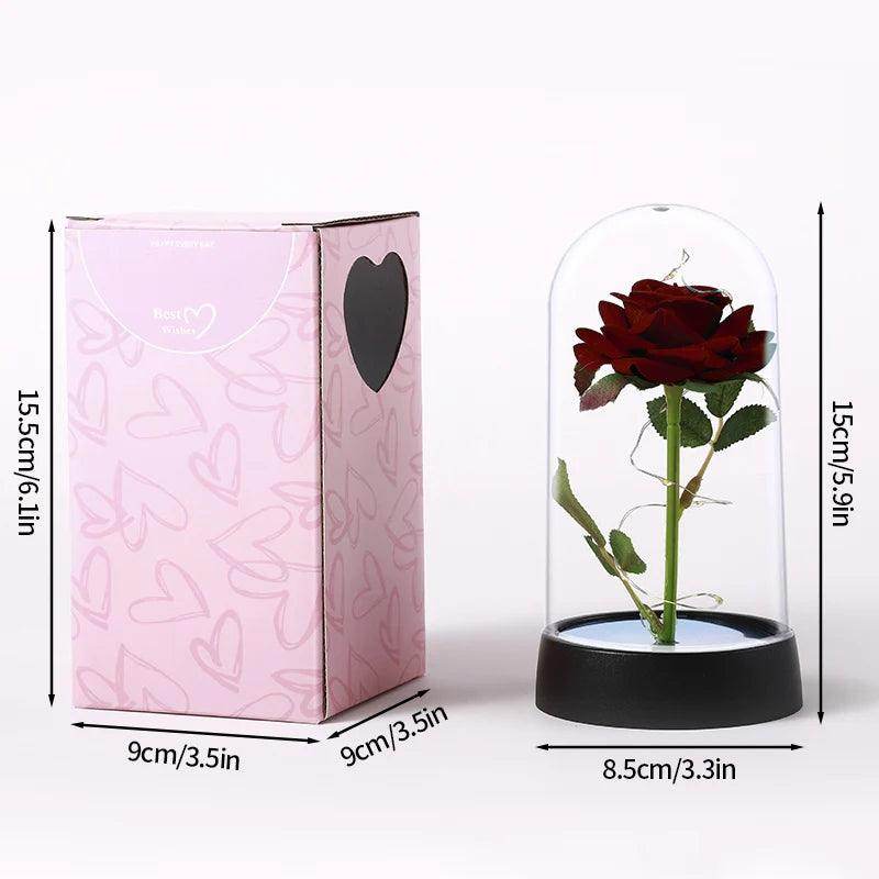 Rosa Eterna com Luz LED - Valor Digital