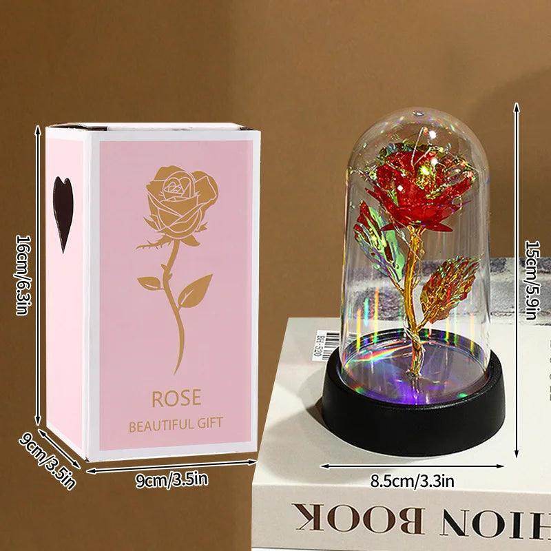 Rosa Eterna com Luz LED - Valor Digital