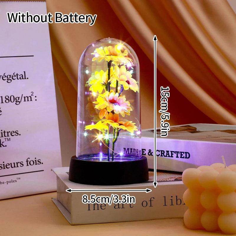 Rosa Eterna com Luz LED - Valor Digital