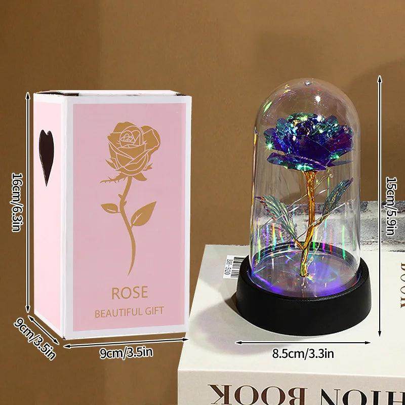 Rosa Eterna com Luz LED - Valor Digital