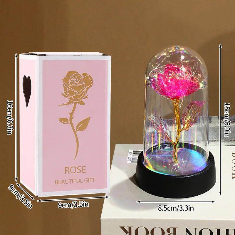 Rosa Eterna com Luz LED - Valor Digital