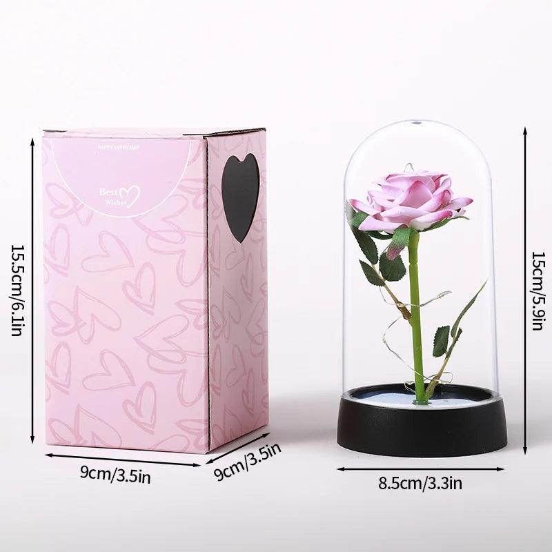 Rosa Eterna com Luz LED - Valor Digital