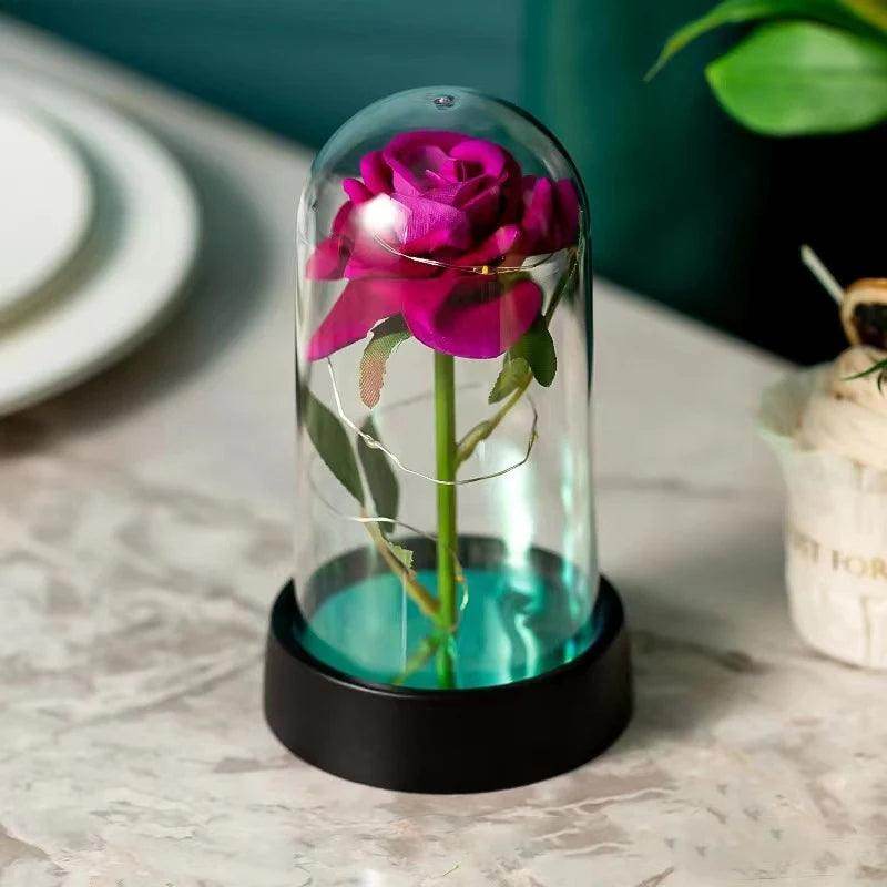 Rosa Eterna com Luz LED - Valor Digital